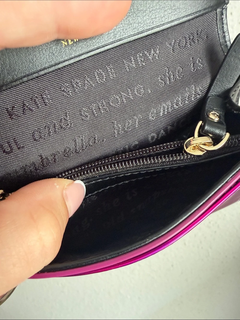 kate spade iridescent magenta